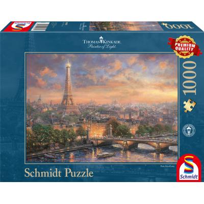 Puzzle Schmidt-Spiele-59470 Thomas Kinkade - Paris, Ville de l'Amour
