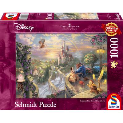 Puzzle Schmidt-Spiele-59475 Thomas Kinkade - Disney, La Belle et la Bête
