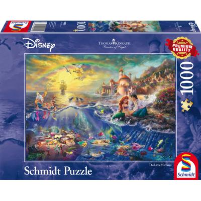 Puzzle Schmidt-Spiele-59479 Thomas Kinkade - Ariel La Petite Sirène