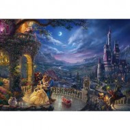 Puzzle  Schmidt-Spiele-59484 Thomas Kinkade - Disney, La Belle et la Bête
