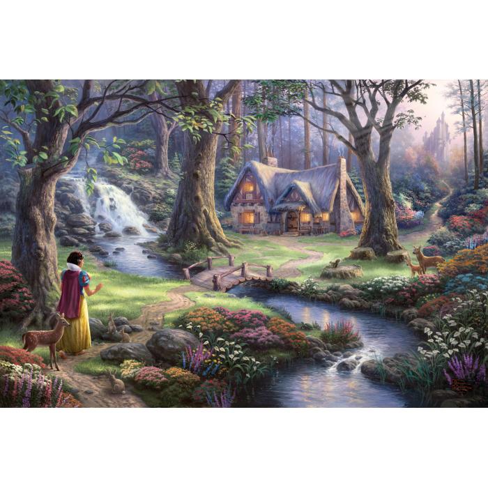 Puzzle  Schmidt-Spiele-59485 Thomas Kinkade - Disney, Blanche Neige