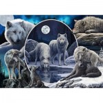 Puzzle  Schmidt-Spiele-59666 Lisa Parker - Magnifiques Loups