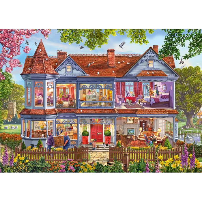 Puzzle Schmidt-Spiele-59709 La Maison au Printemps