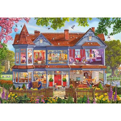 Puzzle Schmidt-Spiele-59709 La Maison au Printemps