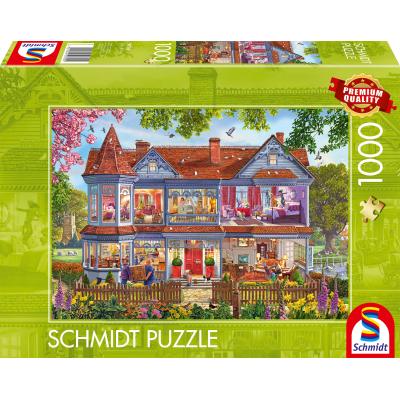 Puzzle Schmidt-Spiele-59709 La Maison au Printemps