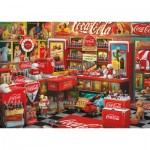 Puzzle  Schmidt-Spiele-59915 Coca Cola Nostalgie