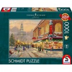 Puzzle  Schmidt-Spiele-59936 Thomas Kinkade - Un souhait de Noël