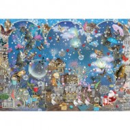 Puzzle  Schmidt-Spiele-59947 Ciel bleu de Noël