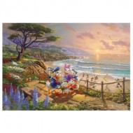 Puzzle  Schmidt-Spiele-59951 Thomas Kinkade - Donald & Daisy