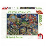 Puzzle  Schmidt-Spiele-59968 Steve Skelton - Monde Fou