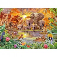 Puzzle  Schmidt-Spiele-59982 Les animaux d'Afrique