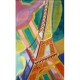 Puzzle en Bois découpé à la Main - Robert Delaunay - Tour Eiffel