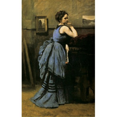 Puzzle Puzzle-Michele-Wilson-A641-80 Jean-Baptiste Camille Corot - La Dame en Bleu