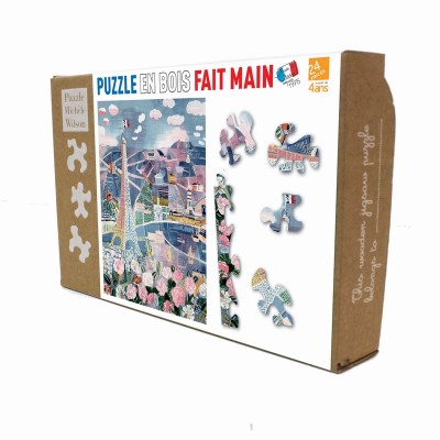 Puzzle-Michele-Wilson-K25-24 Puzzle en Bois Découpé à la Main - Raoul Dufy - Paris Au Printemps
