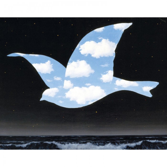 Puzzle-Michele-Wilson-K555-24 Puzzle en Bois Découpé à la Main - Magritte - Oiseau Dans Le Ciel