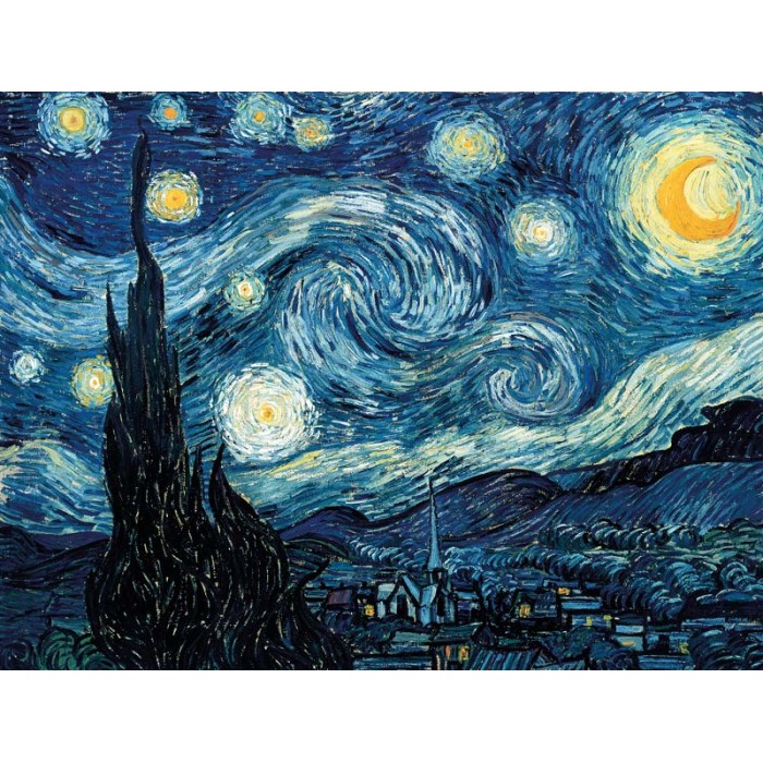 Puzzle-Michele-Wilson-K94-50 Puzzle en Bois Découpé à la Main - Vincent Van Gogh - Nuit Etoilée