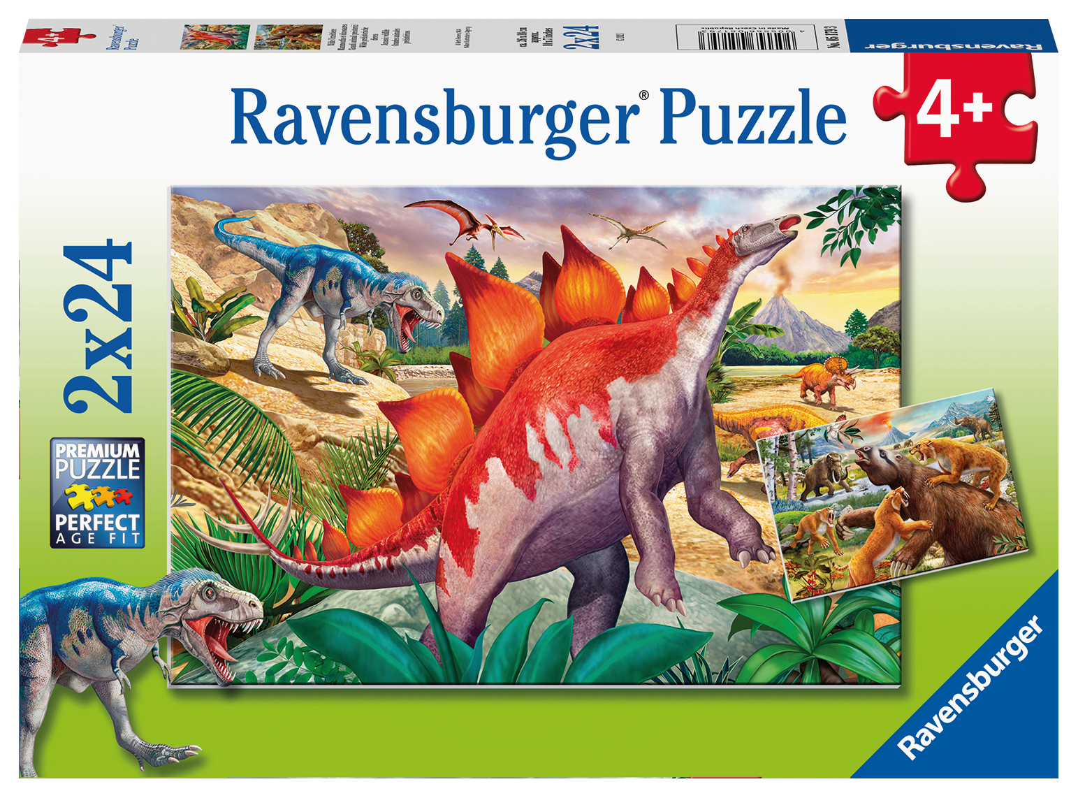 2 Puzzles - Dinosaures - 24 Teile - RAVENSBURGER Puzzle acheter en ligne
