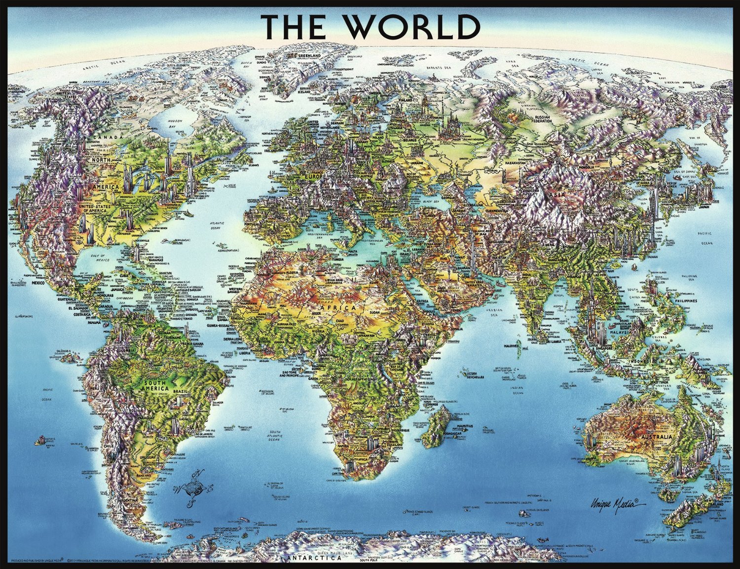 Carte du Monde - 2000 Teile - RAVENSBURGER Puzzle acheter ...