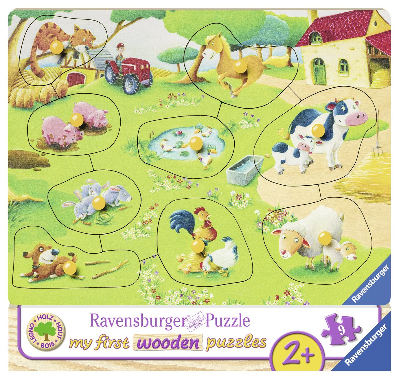 Puzzle Puzzle en Bois - Animaux de la Ferme