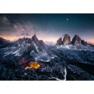 Puzzle  Ravensburger-00256 Les Tre Cime di lavaredo, Dolomites