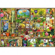 Puzzle  Ravensburger-00659 Colin Thompson: Etagère de Jardin