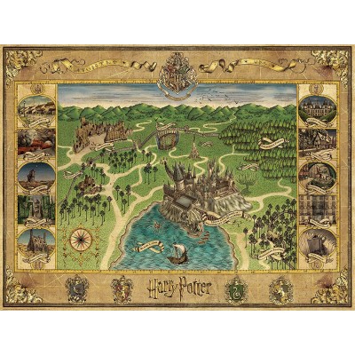 Puzzle Ravensburger-00720 Harry Potter - La Carte de Poudlard
