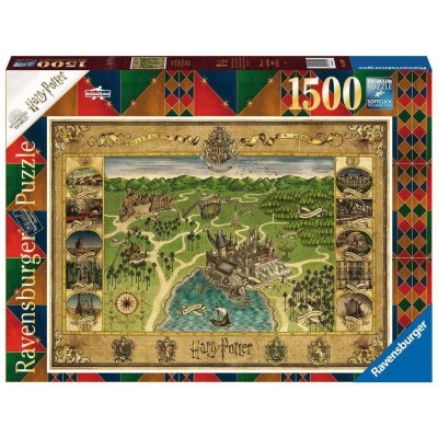 Puzzle Ravensburger-00720 Harry Potter - La Carte de Poudlard