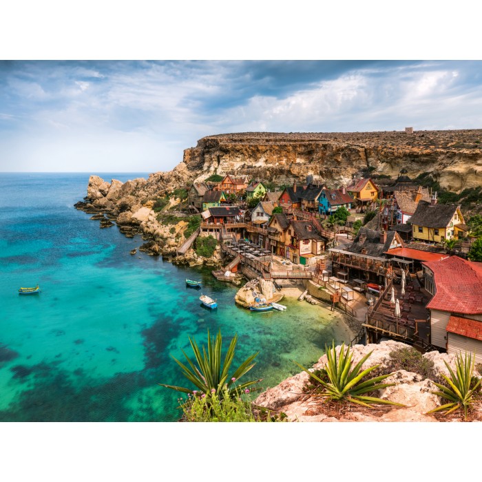 Puzzle  Ravensburger-00739 Popeye Village, Malte