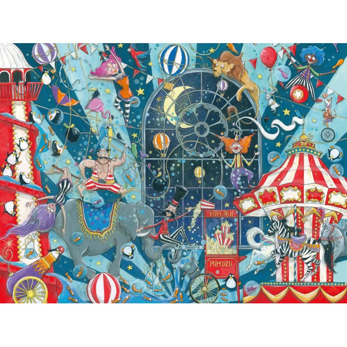 Puzzle Ravensburger-00797 Bienvenue au Cirque