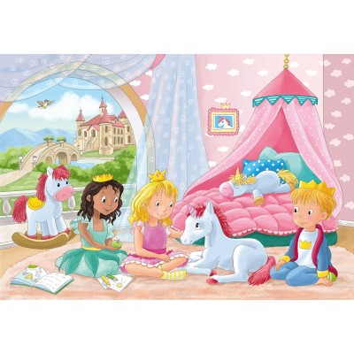 Ravensburger-00858 2 Puzzles - Amitié Magique