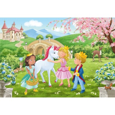 Ravensburger-00858 2 Puzzles - Amitié Magique