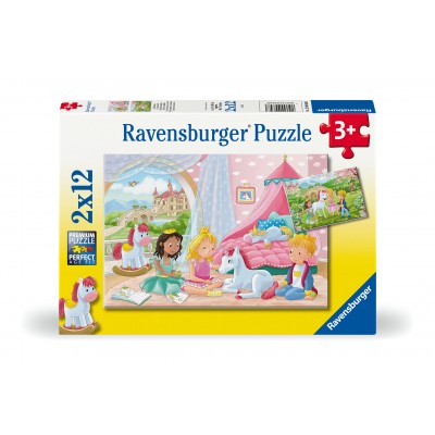 Ravensburger-00858 2 Puzzles - Amitié Magique