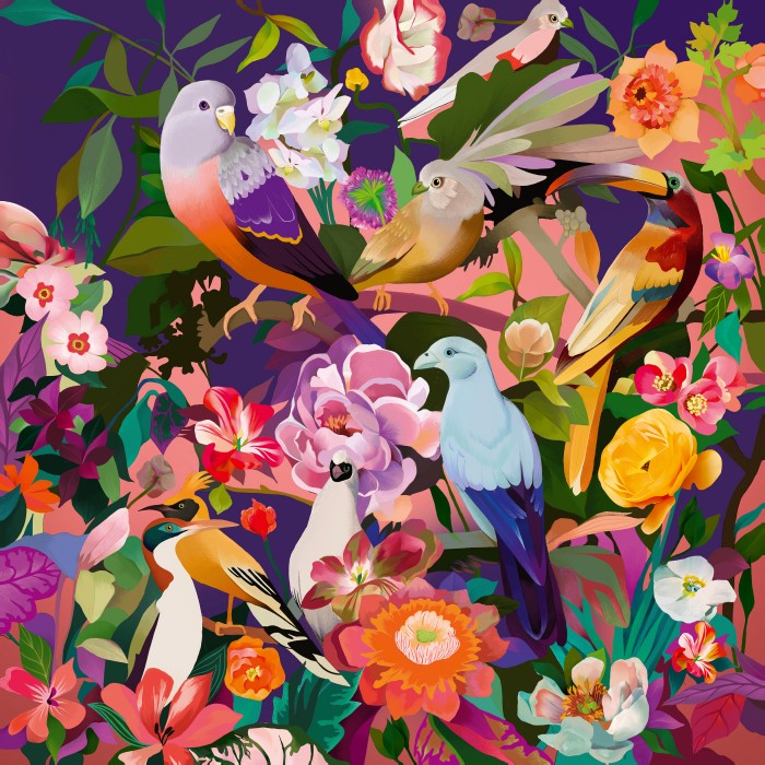 Puzzle Ravensburger-00998 Art & Soul - Oiseaux