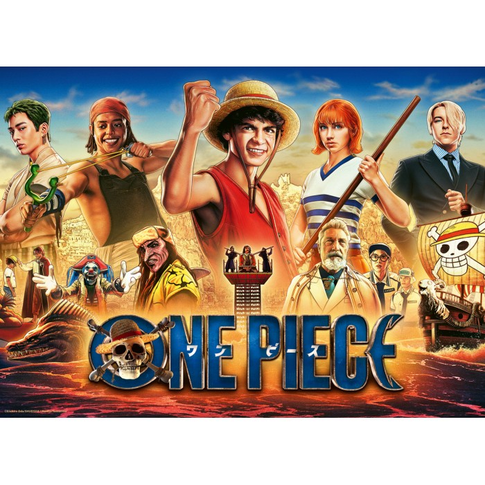 Puzzle  Ravensburger-01499 Les Aventures des Pirates Du Chapeau de Paille - One Piece
