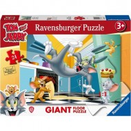  Ravensburger-03126 Puzzle Géant de Sol - Tom & Jerry