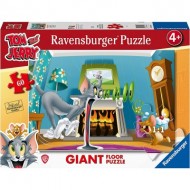  Ravensburger-03128 Puzzle Géant de Sol - Pièces XXL - Tom & Jerry