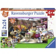  Ravensburger-05012 2 Puzzles - 44 Cats