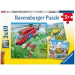  Ravensburger-05033 3 Puzzles - Au-dessus des Nuages