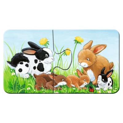 Ravensburger-05072 9 Puzzles - Les Animaux de la Ferme