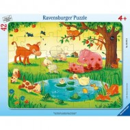  Ravensburger-05075 Puzzle Cadre - Animaux de la Ferme