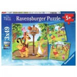  Ravensburger-05187 3 Puzzles - Winnie l'Ourson