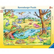  Ravensburger-05633 Puzzle Cadre - Dinosaures