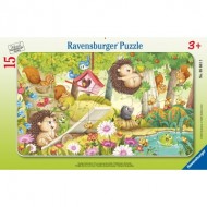 Puzzle  Ravensburger-05661 Animaux de jardin amusants