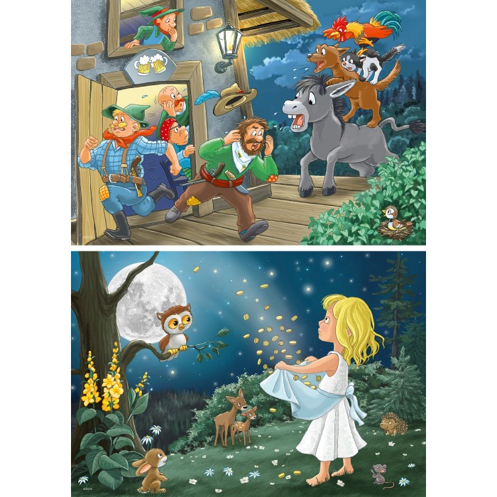 Ravensburger-05719 2 Puzzles - L'Heure du Conte