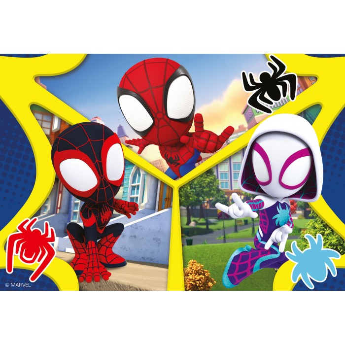 Ravensburger-05729 2 Puzzles - Spider-Man et à ses Amis