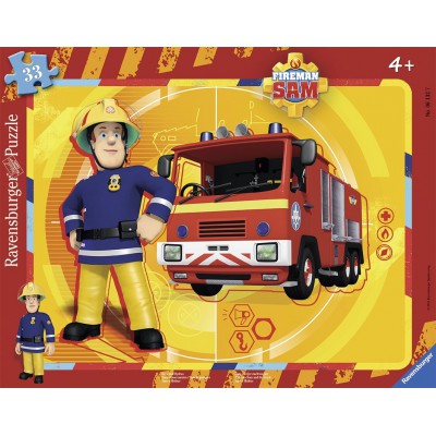 Ravensburger-06132 Puzzle Cadre - Sam le Pompier