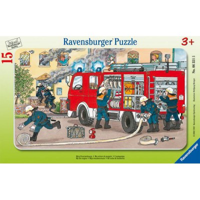 Puzzle Ravensburger-06321 Ma voiture de pompier
