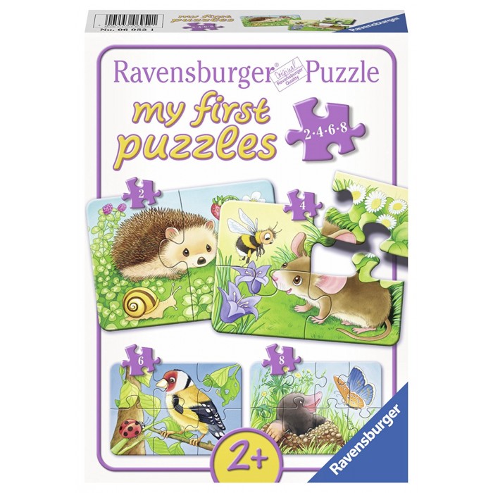Ravensburger-06952 4 Puzzles - Animaux de la Forêt