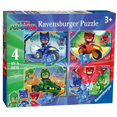 Ravensburger-06974 4 Puzzles - PJ Masks