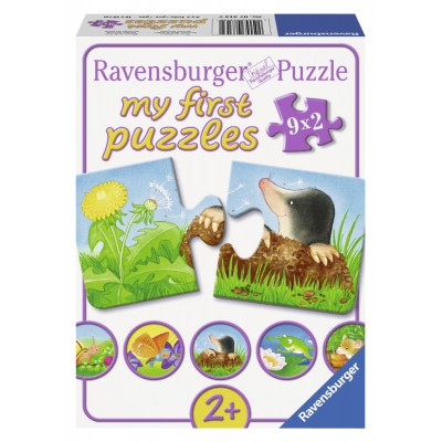 Puzzle Ravensburger-07313 Animaux du Jardin